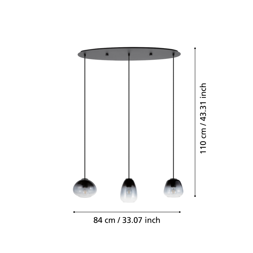 Eglo - Pendel 3xE27/40W/230V