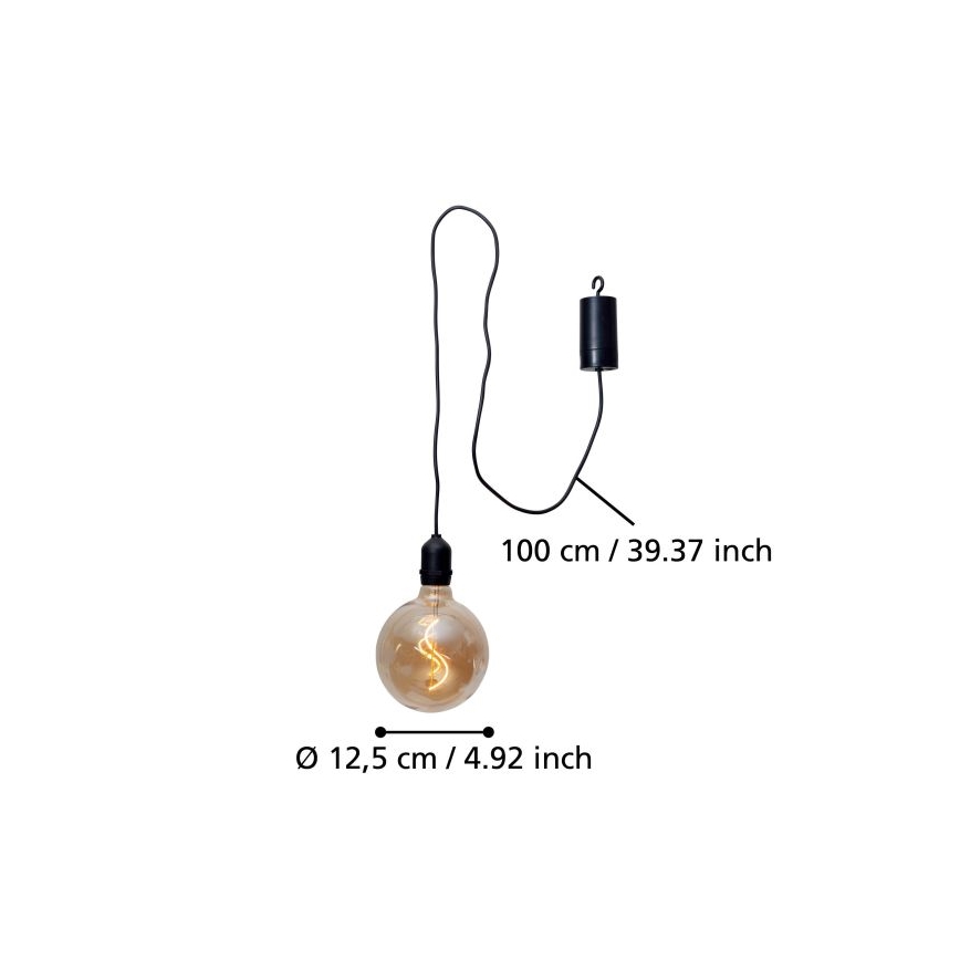 Eglo - Udendørs LED pendellampe LED/0,06W/6V 4xAA IP44 beige