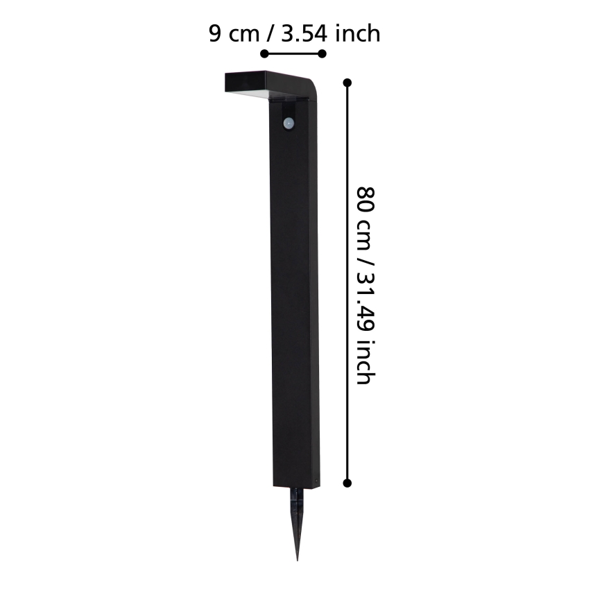 Eglo - LED solcellelampe med sensor 18xLED/0,2W/3,7V 2200 mAh IP44