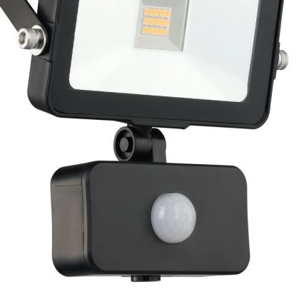 Eglo - Soldrevet LED projektør med sensor 15xLED/0,03W/3,7V 2600 mAh IP44