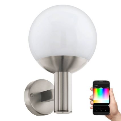 Eglo - LED RGB Dæmpbar udendørs væglampe E27/9W/230V 2700-6500K IP44