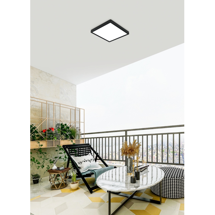 Eglo - Udendørs LED loftlampe LED/20,5W/230V IP44 sort