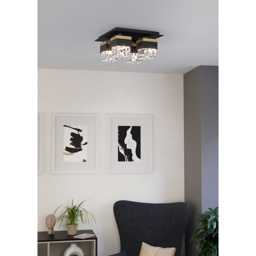 Eglo - Loftlampe 4xE14/40W/230V