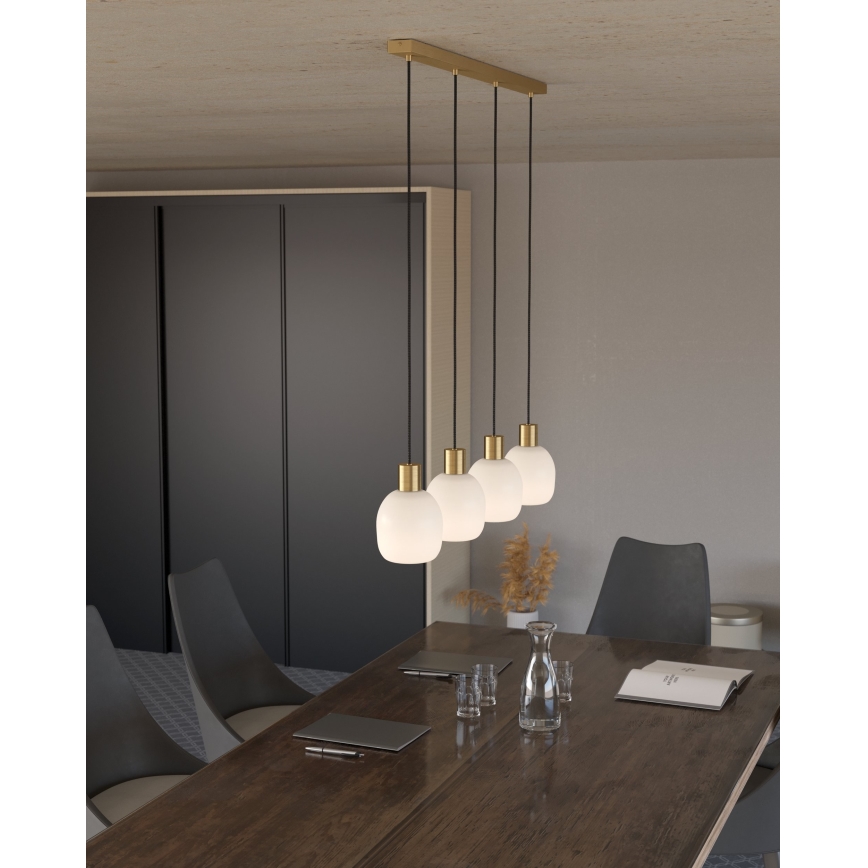 Eglo - Loftlampe med ledning 4xE27/40W/230V