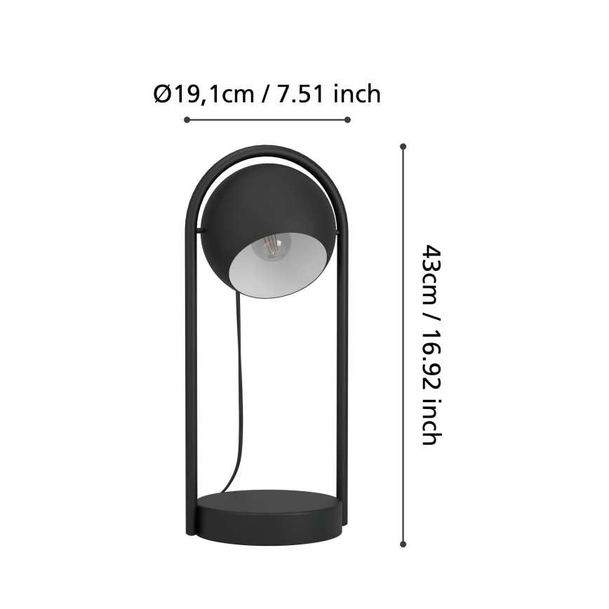 Eglo - Bordlampe 1xE14/40W/230V