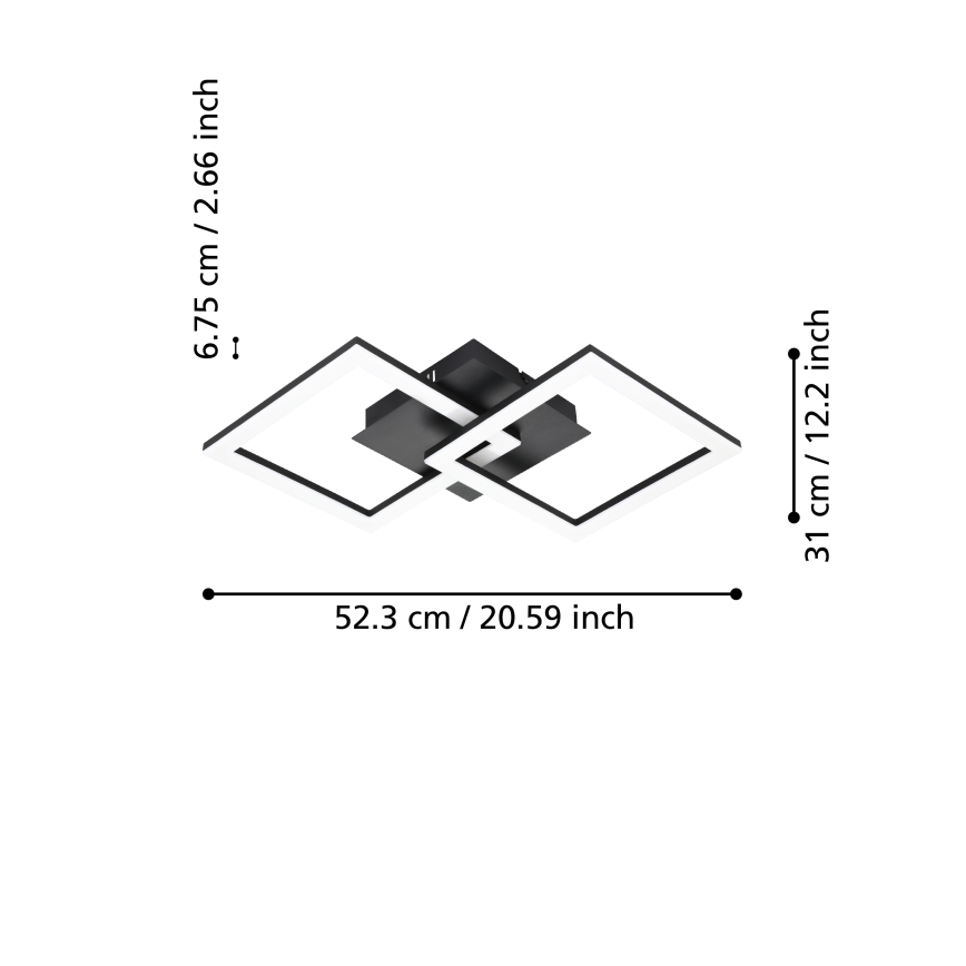 Eglo - LED loftlampe dæmpbar LED/21,5W/230V