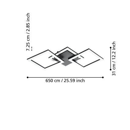 Eglo - LED loftlampe dæmpbar LED/32,4W/230V