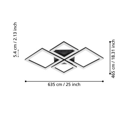 Eglo - LED loftlampe dæmpbar LED/42W/230V