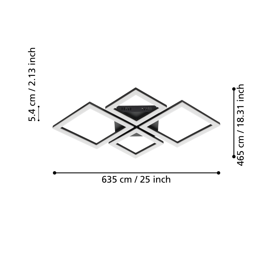 Eglo - LED loftlampe dæmpbar LED/42W/230V