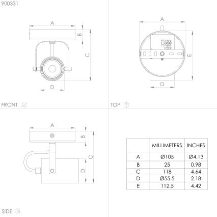 Eglo - LED spotlampe 1xGU10/3W/230V