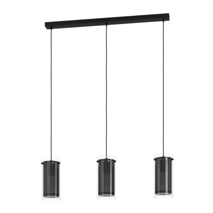 Eglo - Loftlampe med ledning 3xE27/10W/230V