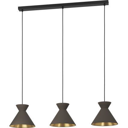 Eglo - Loftlampe med ledning 3xE27/40W/230V