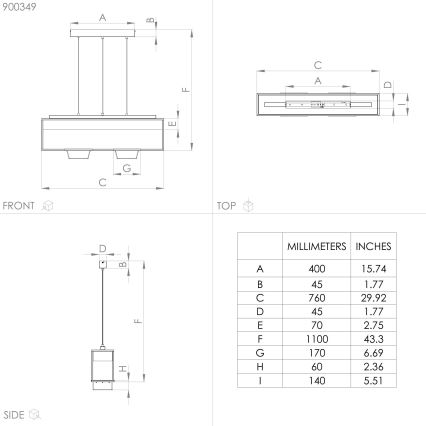 Eglo - Loftlampe med ledning 3xE27/40W/230V