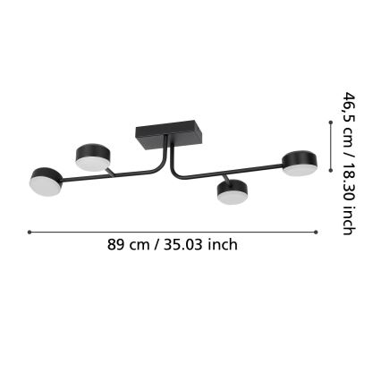 Eglo - LED loftlampe dæmpbar 4xLED/6,8W/230V