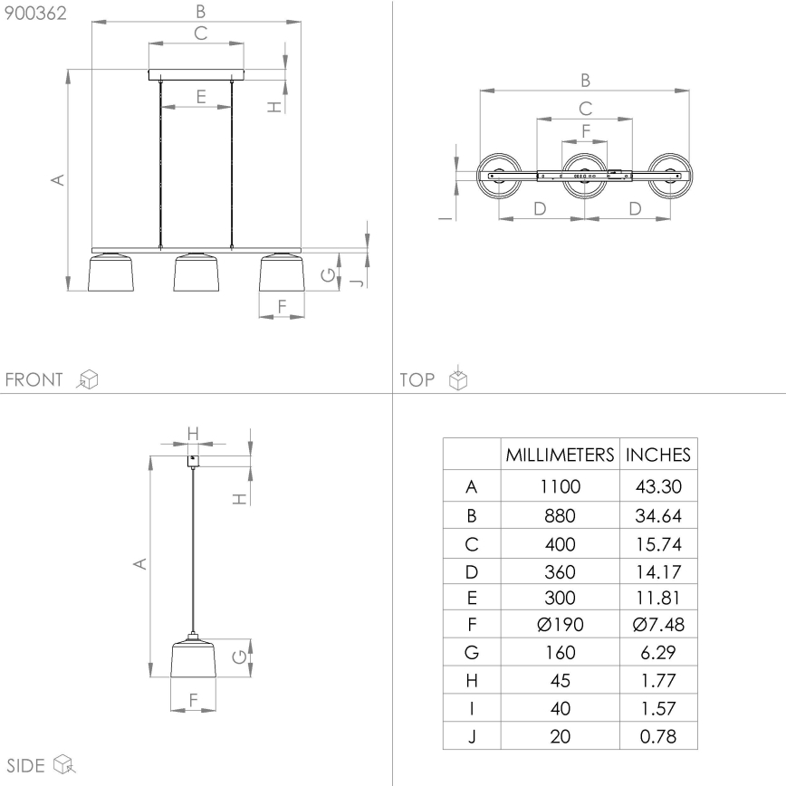 Eglo - Loftlampe med ledning 3xE27/40W/230V
