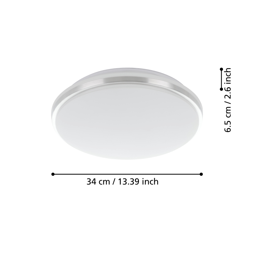 Eglo - LED loftlampe til badeværelse LED/15,6W/230V IP44 skinnende krom