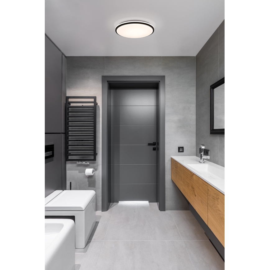 Eglo - LED loftlampe til badeværelse LED/15,6W/230V IP44 sort