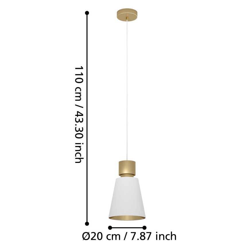 Eglo - Loftlampe på ledning 1xE27/40W/230V