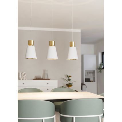 Eglo - Loftlampe med ledning 3xE27/40W/230V
