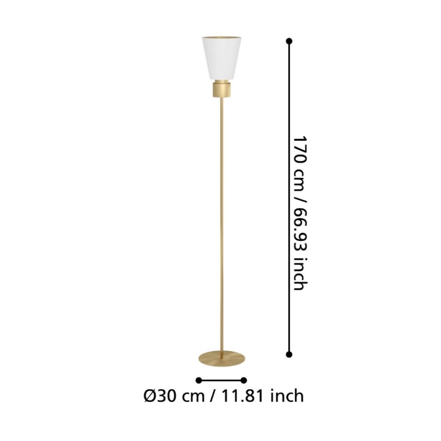 Eglo - Gulvlampe 1xE27/40W/230V