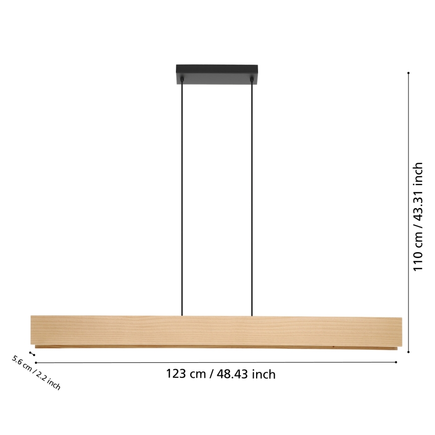 Eglo - LED pendel m. RGBW-farver dæmpbar LED/35W/230V 2700-6500K