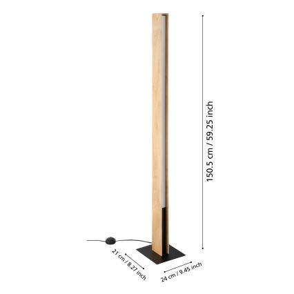 Eglo - LED gulvlampe m. RGBW-farver dæmpbar LED/35W/230V 2700-6500K