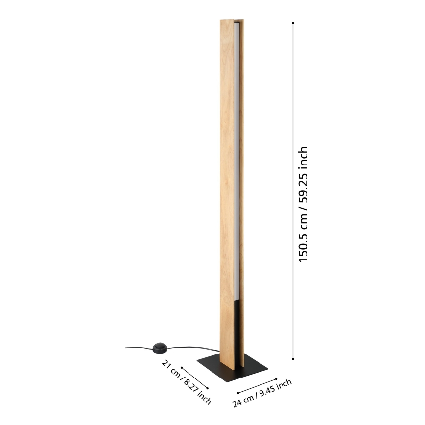 Eglo - LED gulvlampe m. RGBW-farver dæmpbar LED/35W/230V 2700-6500K