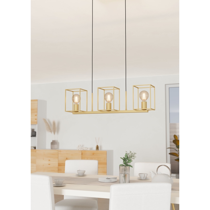 Eglo - Loftlampe med ledning 3xE27/40W/230V