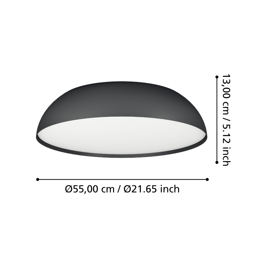 Eglo - LED loftlampe m. RGBW-farver dæmpbar 3xLED/11W/230V 2700-6500K diameter 55 cm
