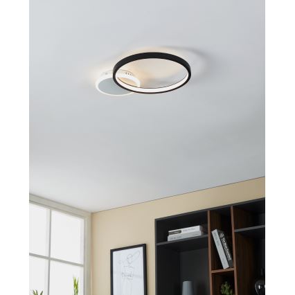 Eglo - LED loftlampe dæmpbar LED/15W/230V sort + fjernbetjening