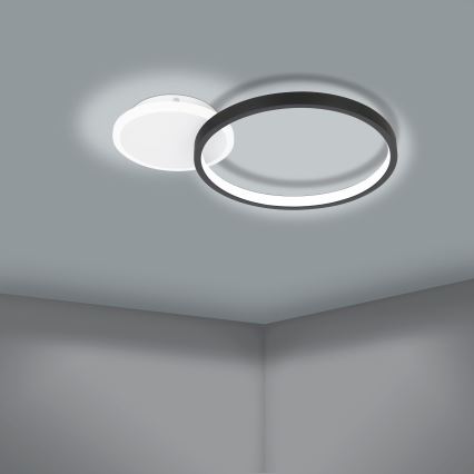 Eglo - LED loftlampe dæmpbar LED/15W/230V sort + fjernbetjening