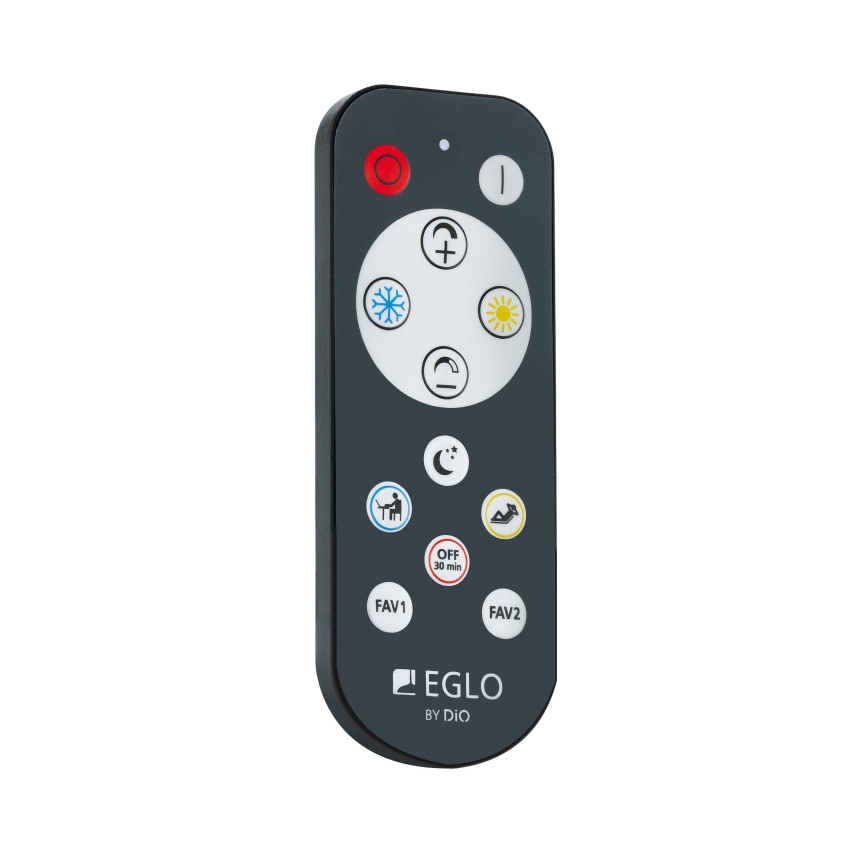 Eglo - LED loftlampe dæmpbar LED/15W/230V sort + fjernbetjening