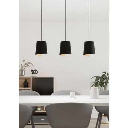 Eglo - Loftlampe med ledning 3xE27/40W/230V