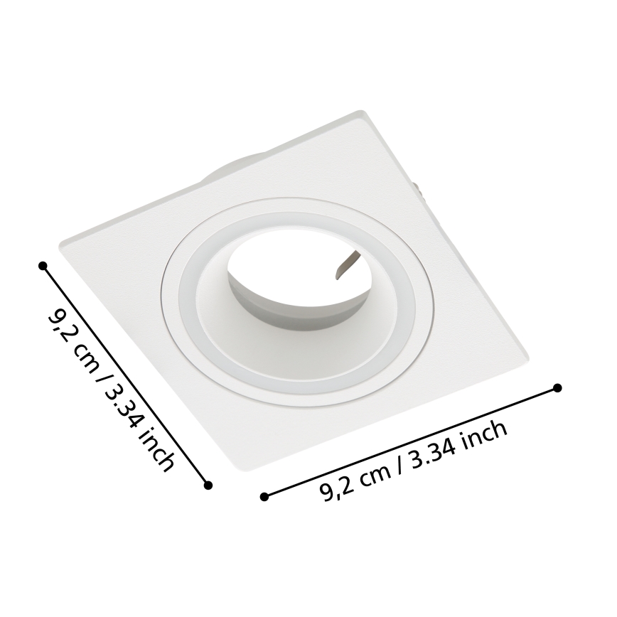 Eglo - Indbygningslampe 1xGU10/35W/230V hvid