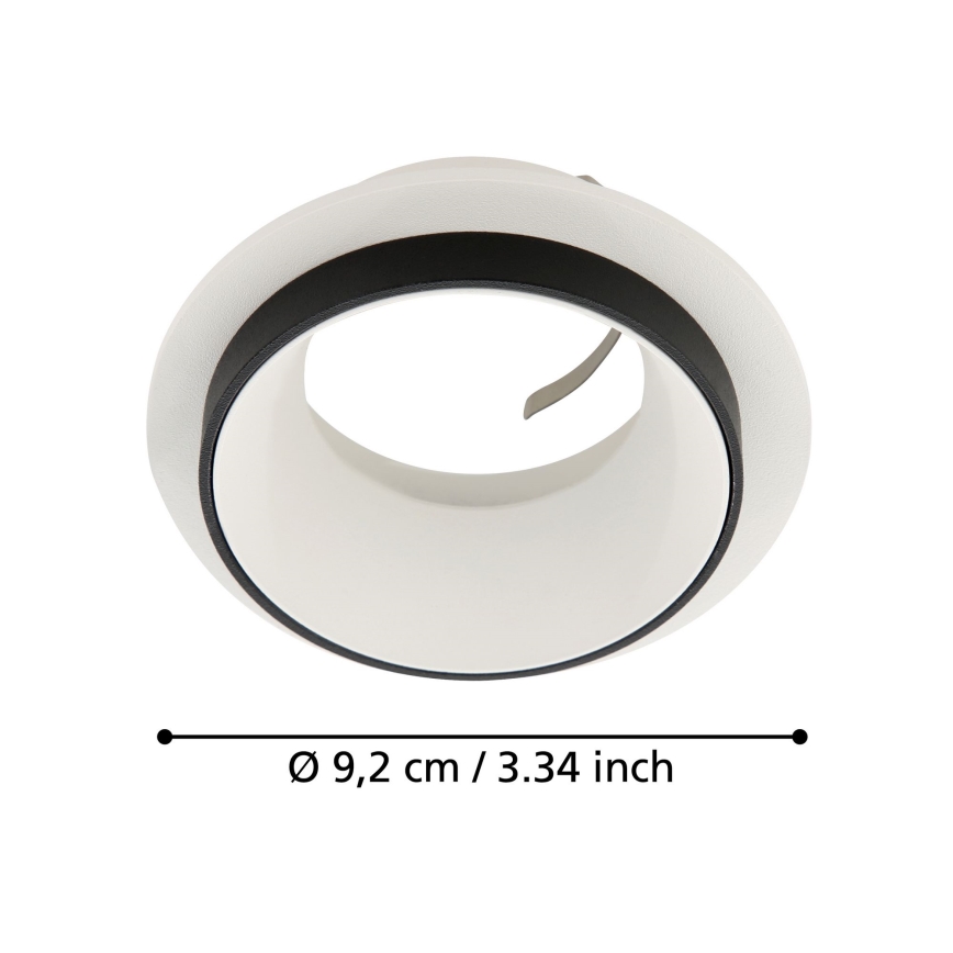 Eglo - Indbygningsspot 1xGU10/35W/230V hvid