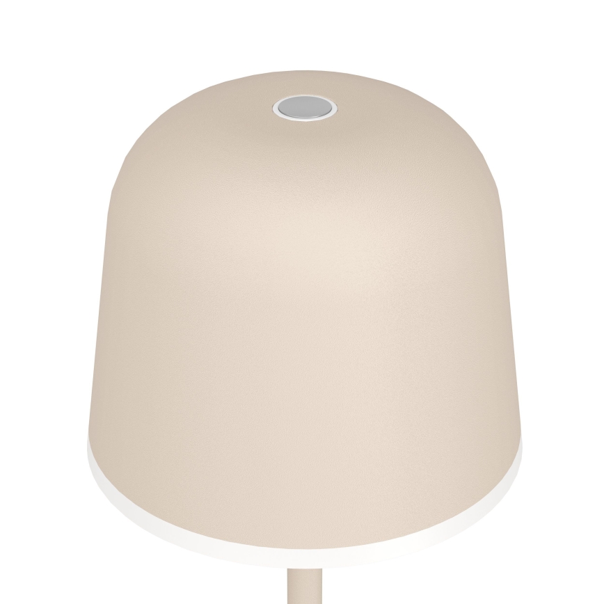 Eglo - Udendørs LED lampe dæmpbar og genopladelig LED/2,2W/5V 1800 mAh beige IP54