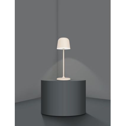 Eglo - Udendørs LED lampe dæmpbar og genopladelig LED/2,2W/5V 1800 mAh beige IP54