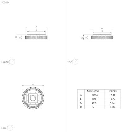 Eglo - LED loftlampe LED/24W/230V