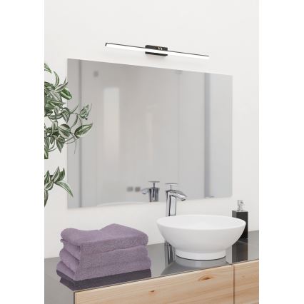 Eglo - LED spejllampe til badeværelse LED/5W/230V IP44 sort