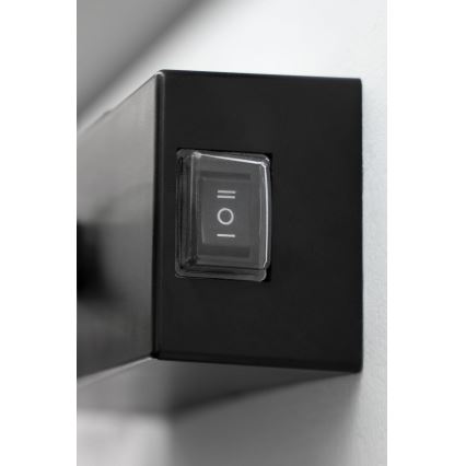 Eglo - LED spejllampe til badeværelse LED/5W/230V IP44 sort