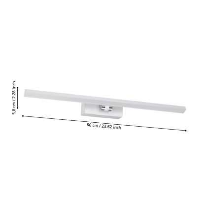 Eglo - LED spejllampe til badeværelse LED/5W/230V IP44 hvid