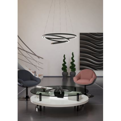 Eglo - LED pendel dæmpbar LED/43,2W/230V sort