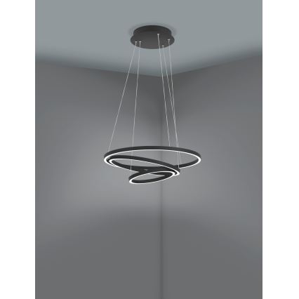 Eglo - LED pendel dæmpbar LED/43,2W/230V sort