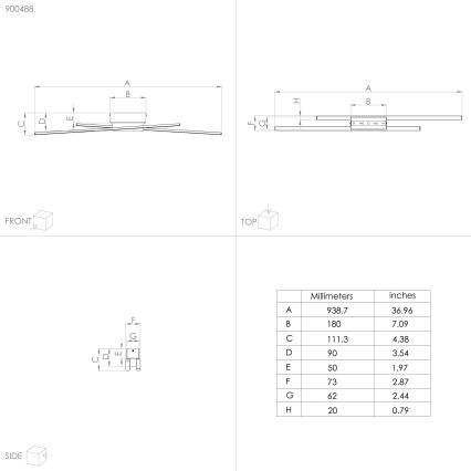 Eglo - LED Dæmpbar loftlampe 2xLED/13W/230V