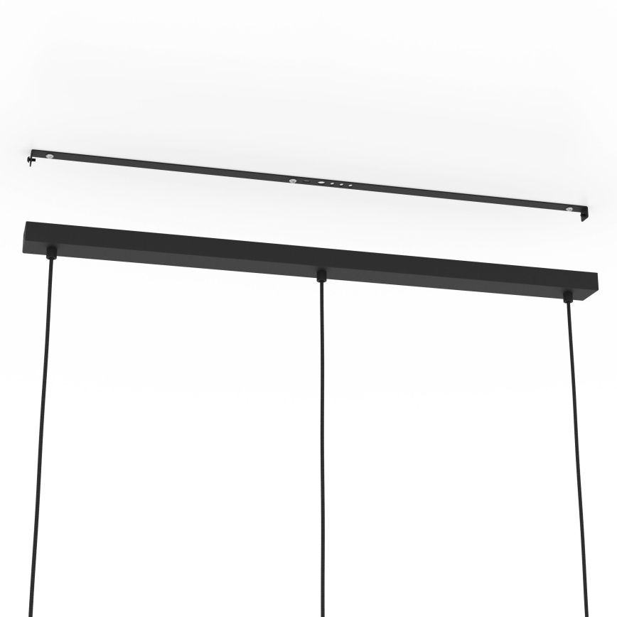Eglo - Loftlampe med ledning 3xE27/40W/230V sort