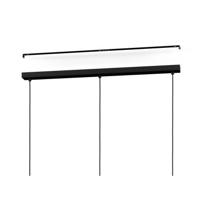 Eglo - Loftlampe med ledning 3xE27/40W/230V sort
