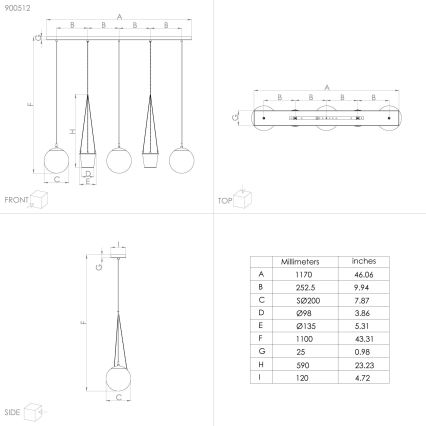 Eglo - Loftlampe med ledning 3xE27/40W/230V
