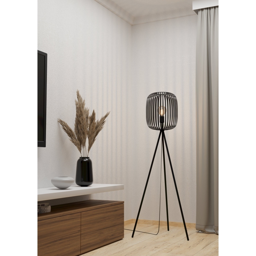 Eglo - Gulvlampe 1xE27/40W/230V sort