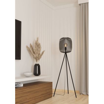 Eglo - Gulvlampe 1xE27/40W/230V sort