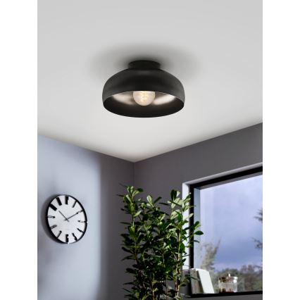 Eglo - Loftlampe 1xE27/40W/230V sort